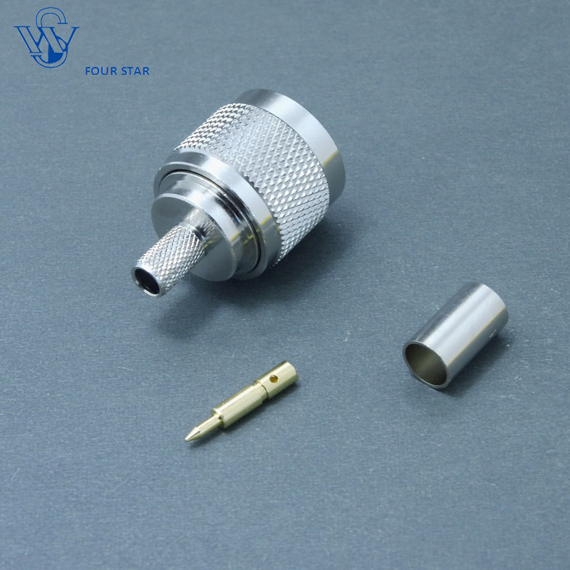 Male Crimp RF Coaxial N Connector for LMR240 Cable