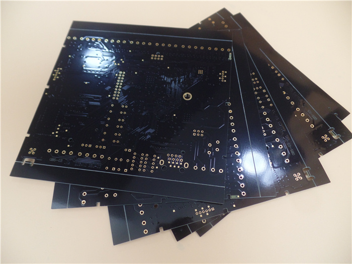 6 Layers PCB Circuit Board Black Fr-4 Small Run