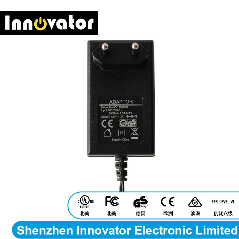 AC DC Power Adapter 24W Series Switching Mode Power Supply