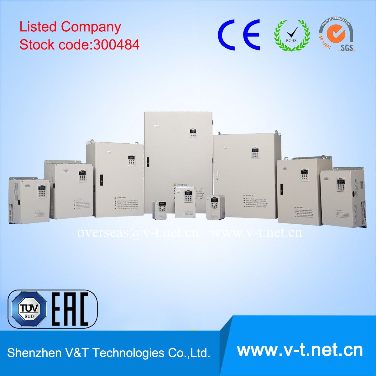 V&T Maximise Equipment Uptime Middle/ Low Voltage Inverter with Closed Loop 1HP-30HP- HD