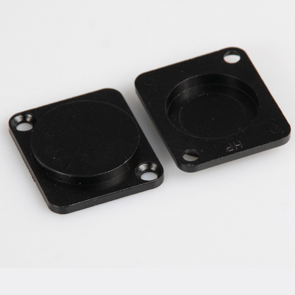 D Shape Blank Cover Plate Chassis Panel Mount Connector