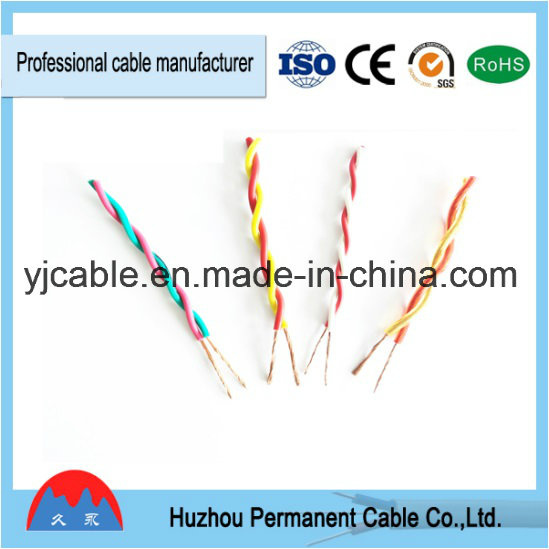 Electric Stranded Wire with Copper Conductor, Electric Twisted Cable Wiring