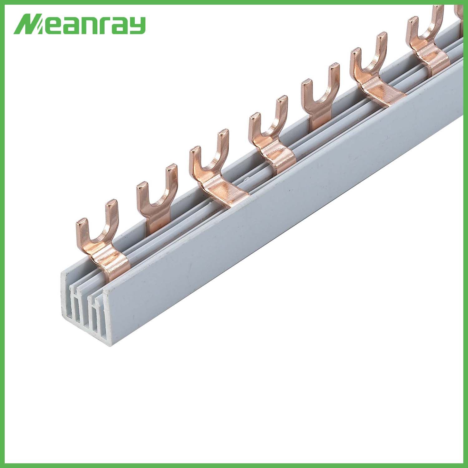Terminal Block Copper Connector Electric Fork U Type Plastic Busbar