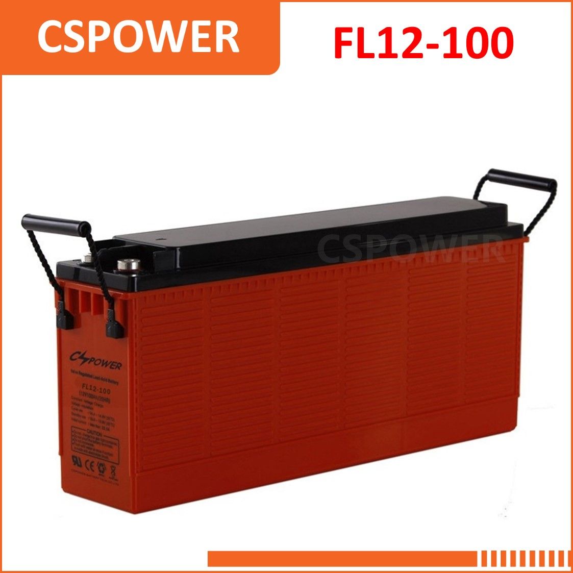 12V100ah Deep Cycle Front Terminal Battery for Telecomuniation