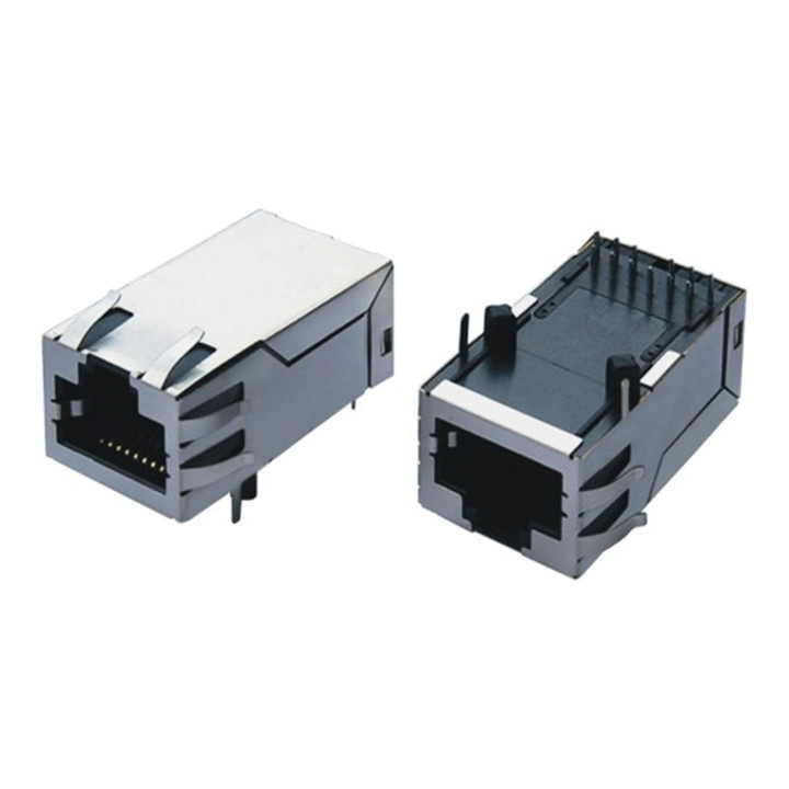 Long Body Jack Shield 12 Pin Core Female RJ45 Socket