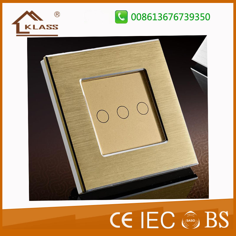 Aluminum Metal Touch Screen Wall Electric Switch