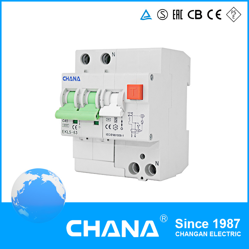 IEC and CE Approved Electronic Type RCBO Circuit Breakers
