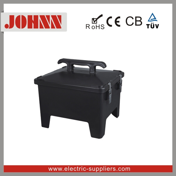 Black 24 Power Socket Box