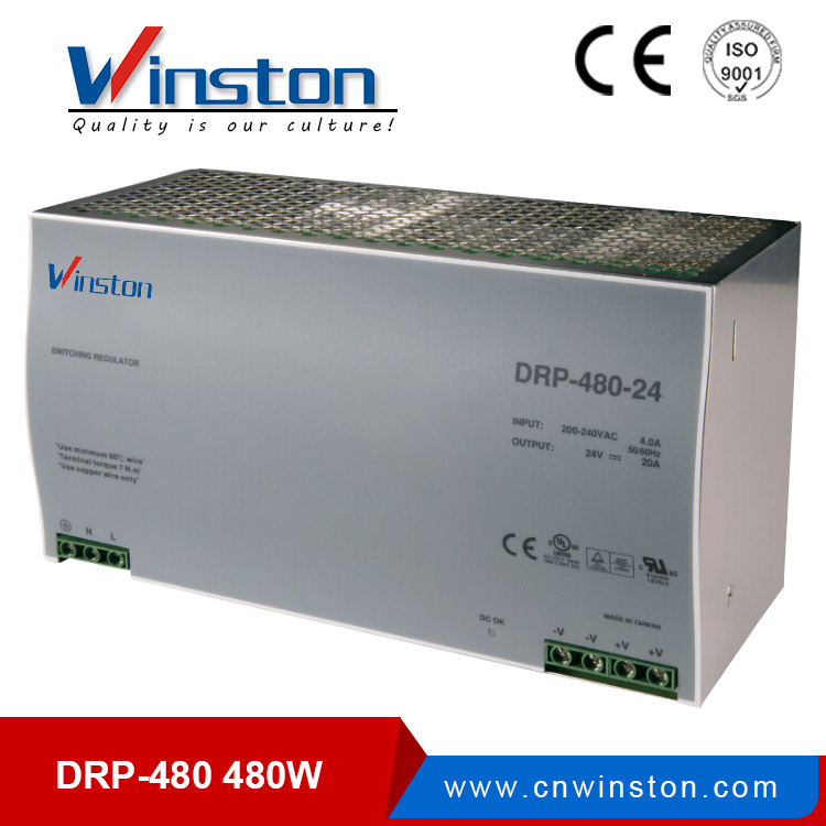 480W Industrial DIN Rail Power Supply with Pfc Function