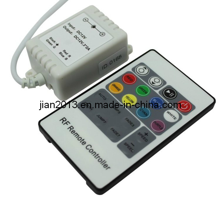 RF 20-Key Simple LED Strip Controller (JA-CON-RF20B(J)-3CH-LV)