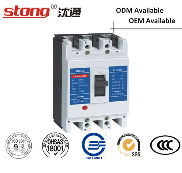 Stong Stm1-63A Moulded Case Circuit Breaker MCCB with Paremeters