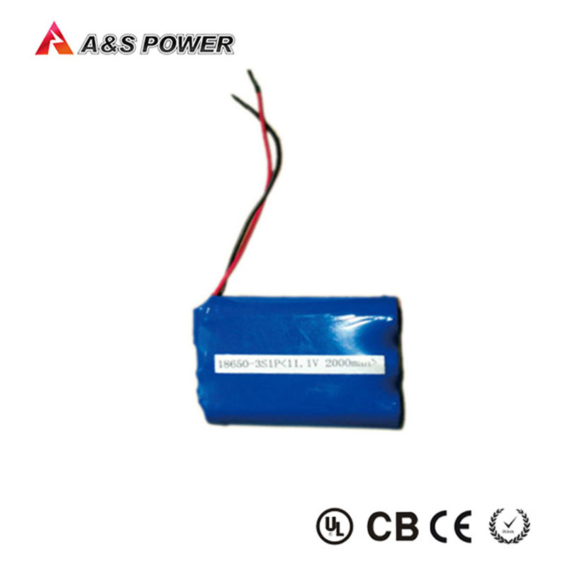 Rechargeable Li-ion 11.1V 2200mAh 18650 Battery Pack for Bluetooth Speaker