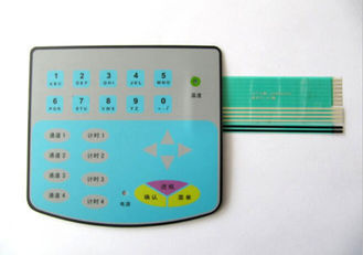 Waterproof Flat LED Metal Dome Membrane Switch Keyboard for Electronic Scale