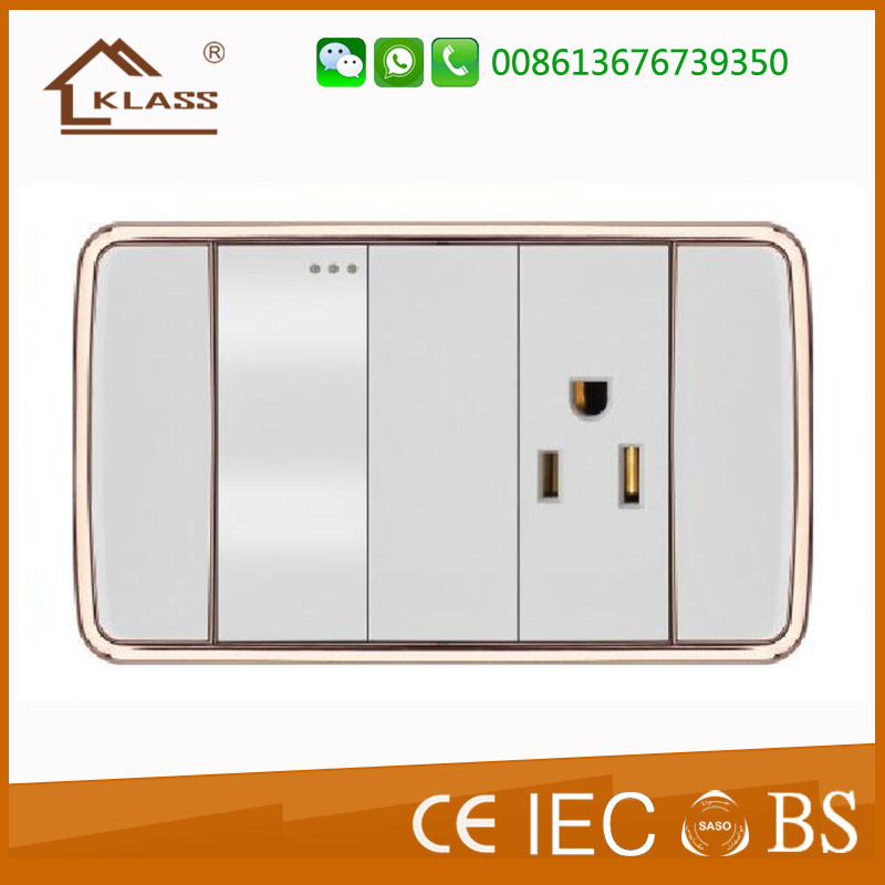 Super Function 1gang 2way Switch +3pin Socket