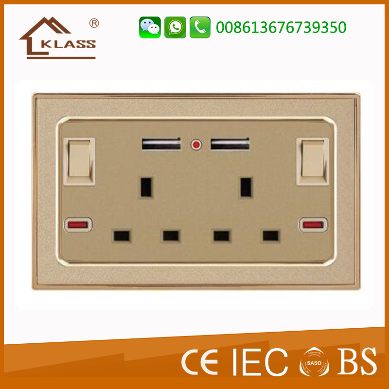 High Quality Manufacutre USB Wall Socket China