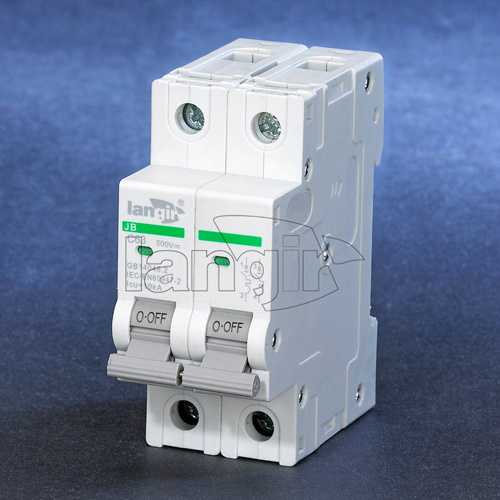 2p DC Circuit Breaker Non Polarized DC Breaker with TUV Certificates From 1A to 63A