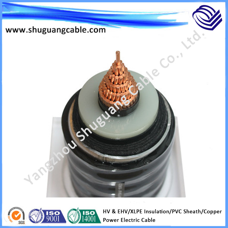 Hv & Ehv/XLPE Insulation/Corrugated Al/PVC Sheath/Electrical Power Cable
