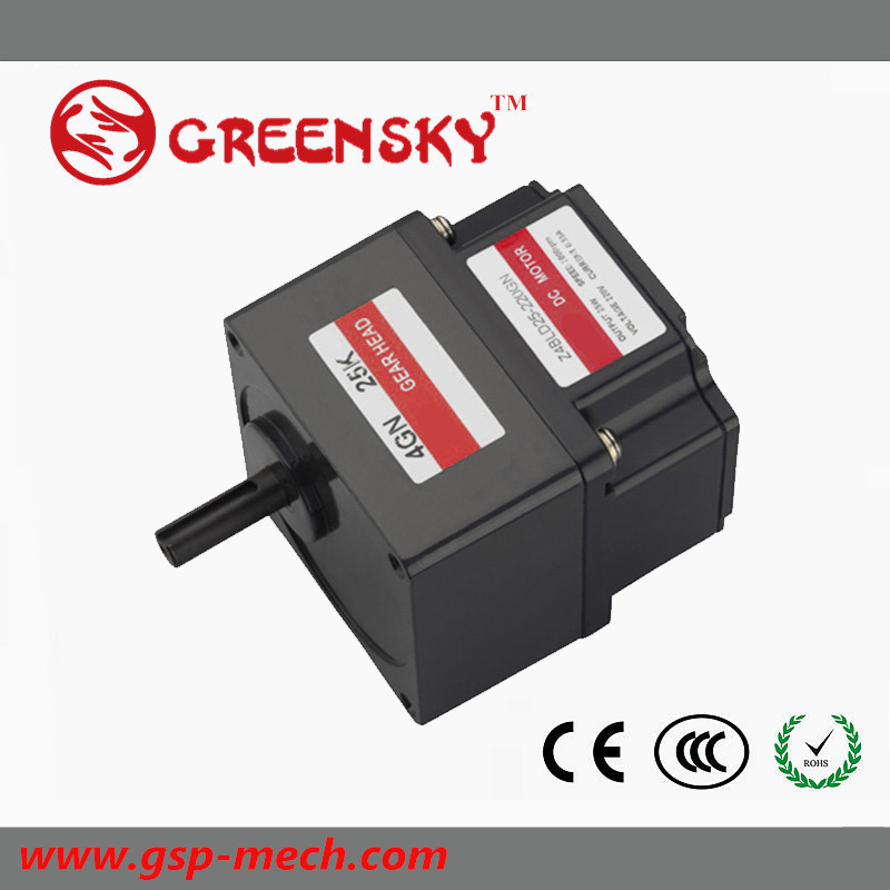 25W 80mm High Voltage Brushless DC Motor