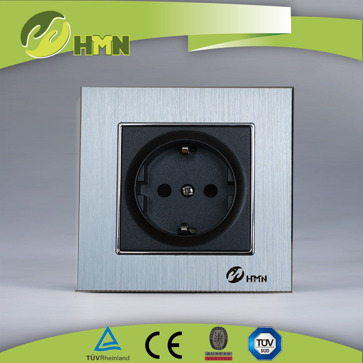 TUV/Ce/CB Certified EU Standard Silver Schuko Socket Manufacturer