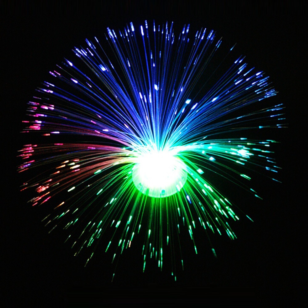 Colorful Changing LED Fiber Optic Night Light Small Night Lamp for Kids Bedroom Decoration