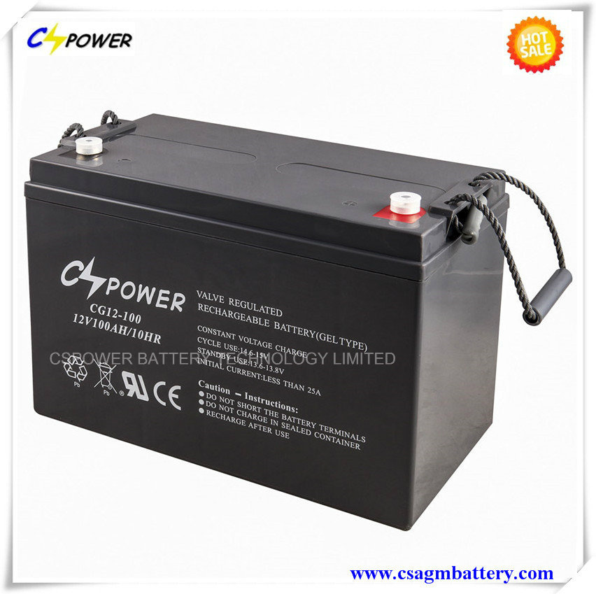 3 Years Warranty Deep Cycle Gel Battery 12V100ah for Solar Storage