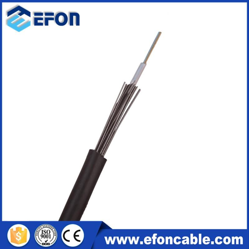 Outdoor Steel Wire 6/12 Core Singlemode Optical Fiber Cable