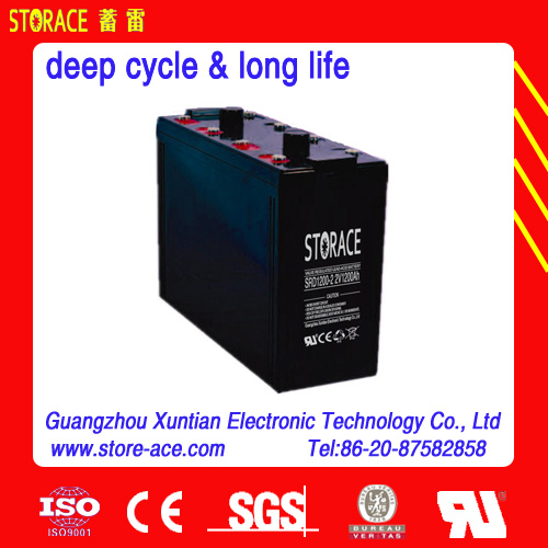 Deep Cycle AGM Battery 2V 1200ah Maintenance Free Battery