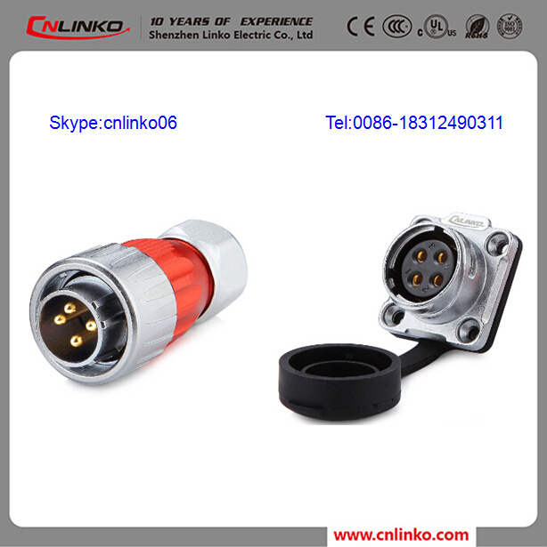 IP67 Waterproof Electric Socket Terminal Connector/4 Pin Automotive Connector