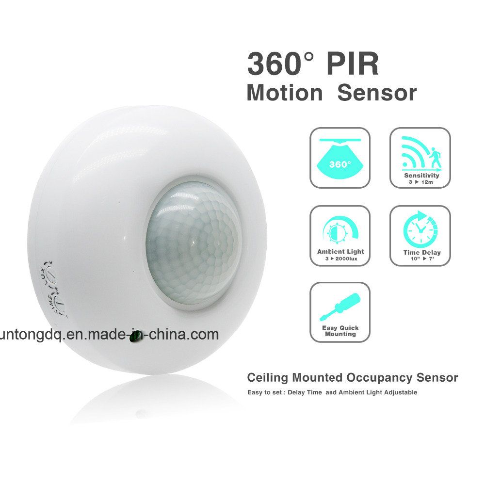 High Sensitivety 360 Degree 110V~220V AC Automatic Ceiling Infrared PIR Motion Sensor LED Light Switch