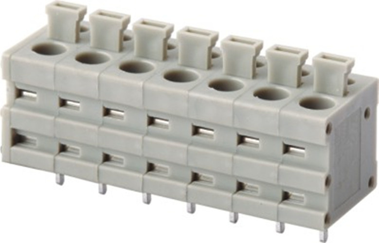 Screwless/PCB Spring Terminal Block Connector 300V/10A (WJ211V-5.0)