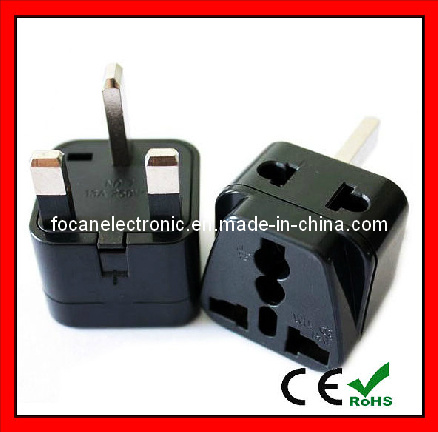Grounded Universal 2 in 1 Plug Adapter Type G for UK, Hong Kong, Singapore & More - High Quality - CE Certified - RoHS Compliant