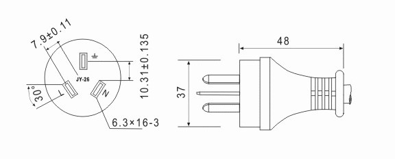 3 Pins Plug (JY-26)