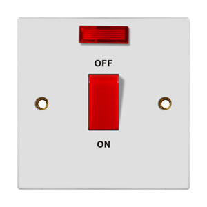 Ee-G974-01 45A Double Switch+Neon Single Plate