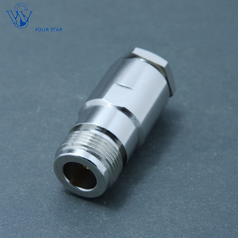 Female Clamp Soldering RF N Connector for LMR400 Cable