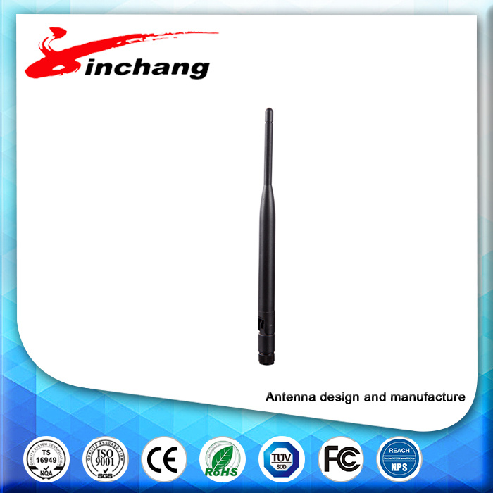 High Quality 2.1GHz~2.4GHz WLAN Swivel Rubber Antenna/External WiFi Antennas