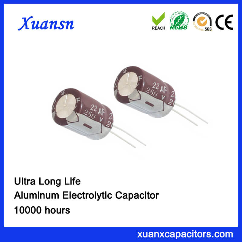 Radial Electrolytic Capacitor 22UF 250V 10000hours