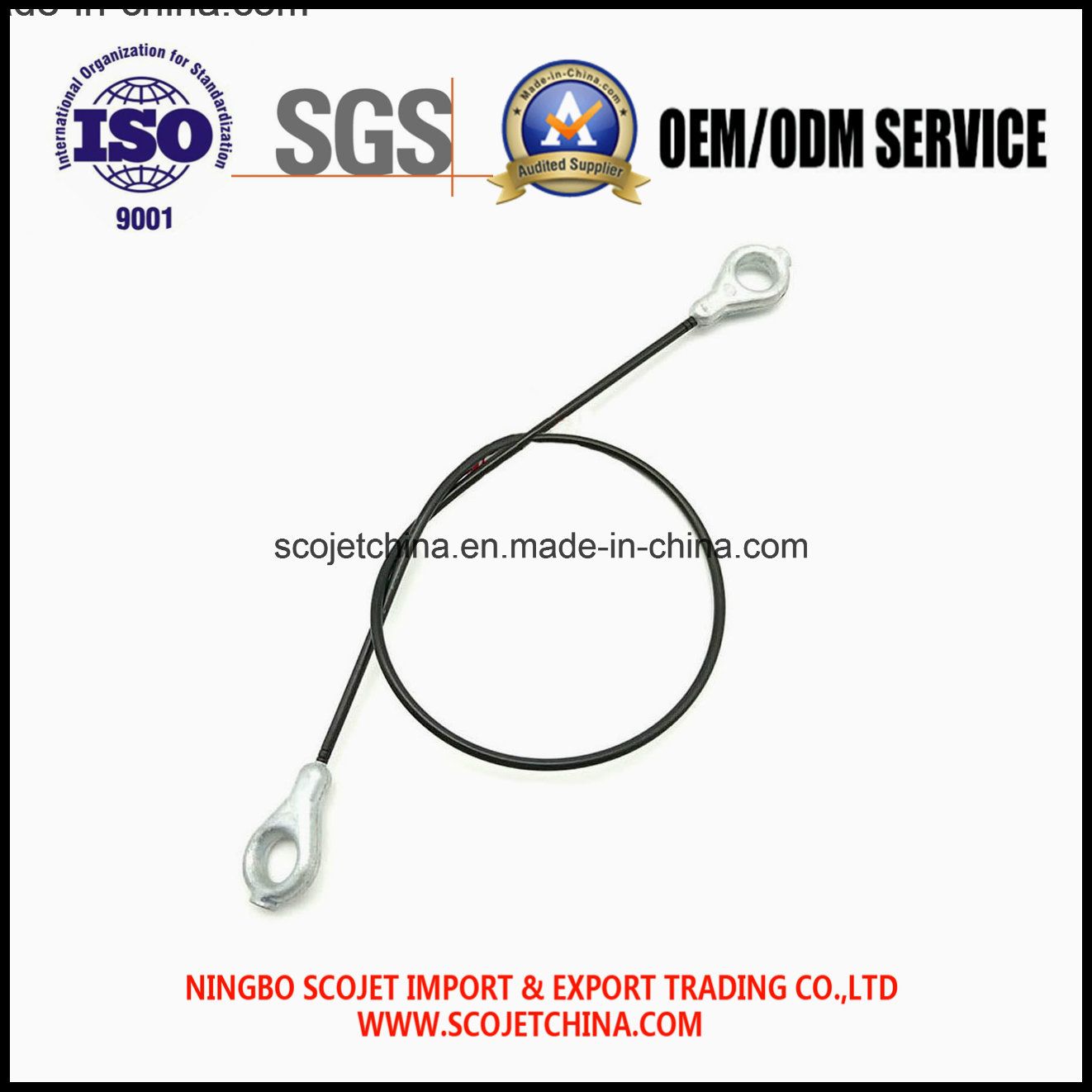 Customized Brake Cable with Two Eyelets for Garden Parts