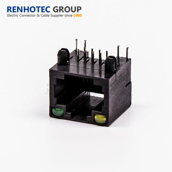 RJ45 Connector Best Price Single Port Wih LED