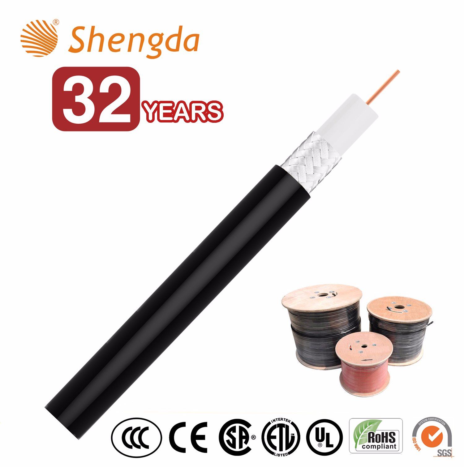 Drop Cable 50ohm Cable Coaxial Rg8, Coax Wire