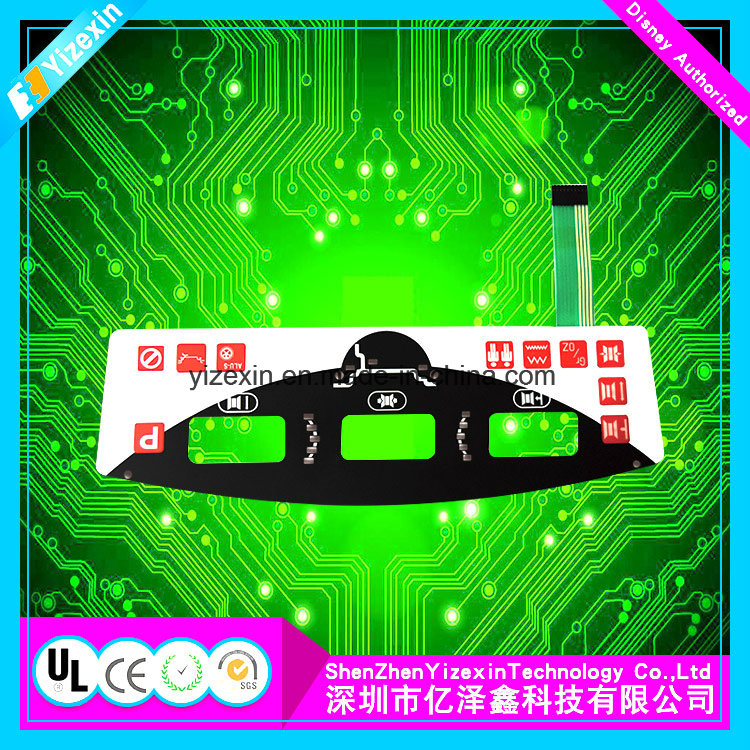 LED Pillow Embossed Poly Dome Keyboard Membrane Switches