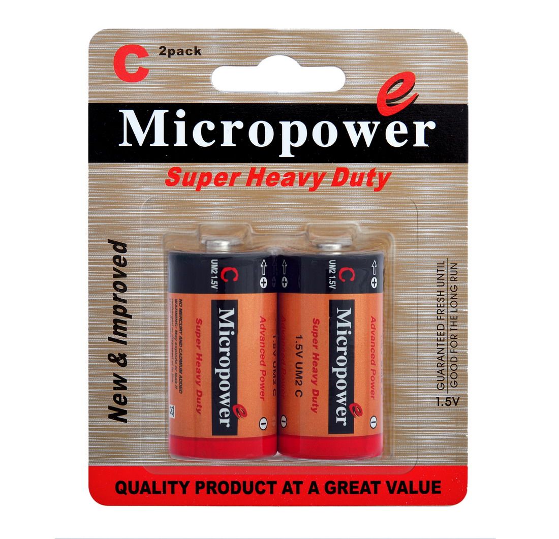 Advanced Power 1.5V PVC Jacket R14/C Dry Battery