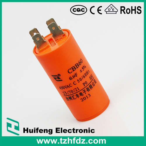 (CBB60) 250VAC 15UF Motor Run Capacitor with Pins
