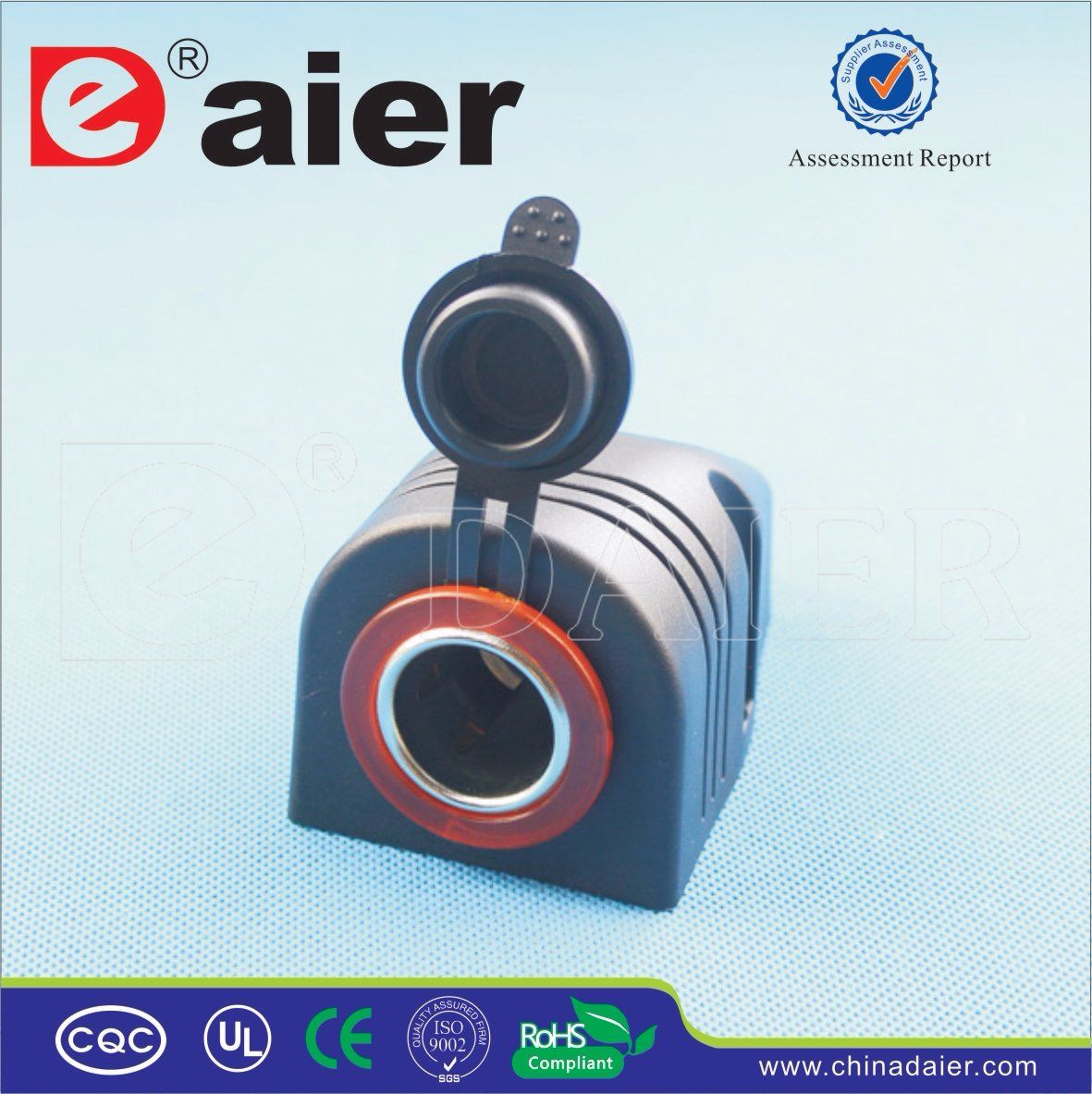 Daier Tent Mounted USB Female Car Cigarette Lighter Socket (DS3304)