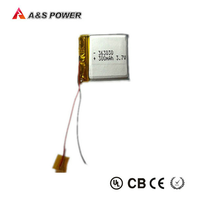 UL 363030 Rechargeable 3.7V 300mAh Lithium Polymer Li-Polymer Lipo Battery