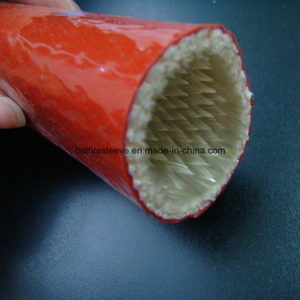 Silicone-Coated Fiberglass Fire Proof High Temperature Sleeve