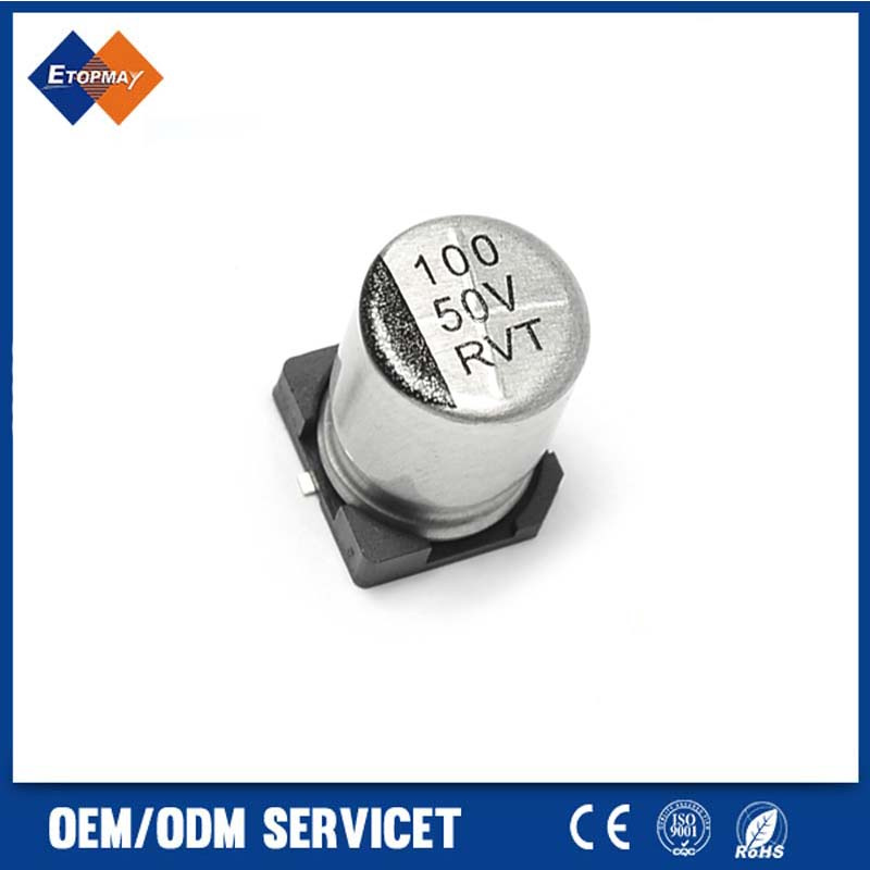 100 UF 2000hrs SMD Aluminum Electrolytic Capacitor 105c