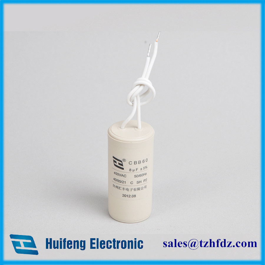 Cbb60 Motor Run Capacitor with Cable