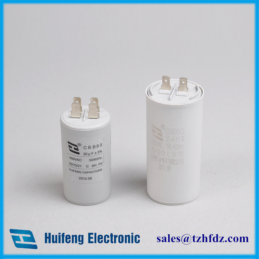 Cbb60 Motor Run Capacitor with Pins