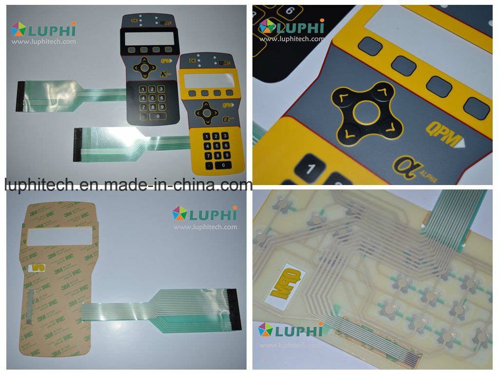 Customized Industrial Control Keypad Membrane Switch Flexible Printed Circuit