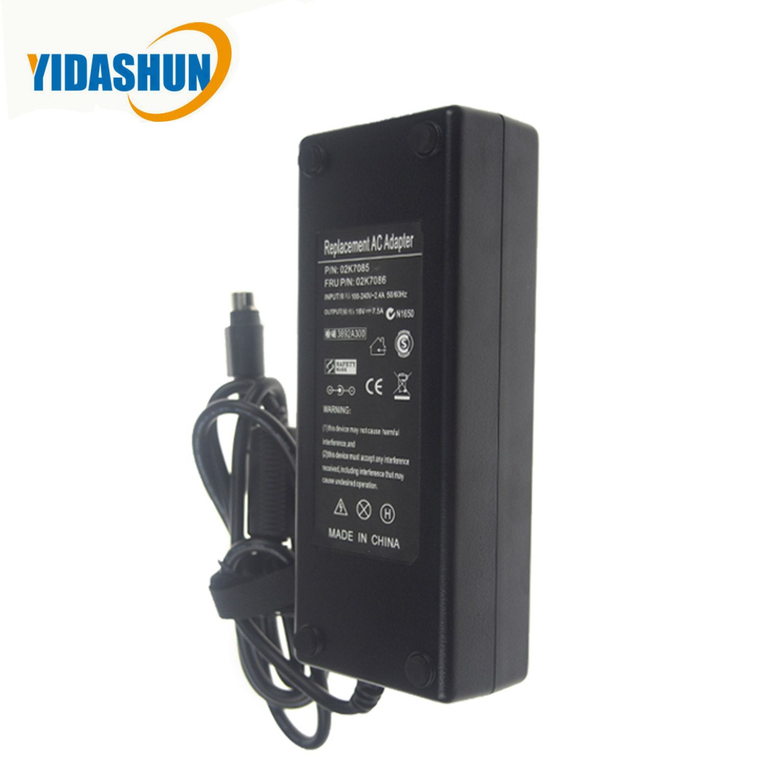 16V 7.5A 4hole Laptop Charger Notebook Charger Power AC Adapter